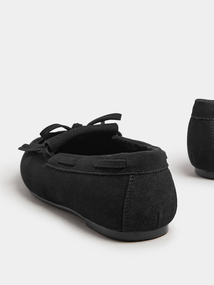 Yours Curve Black Extra Wide Fit Extra Wide Fit Fringe Moccasin Loafers - Image 5 of 5