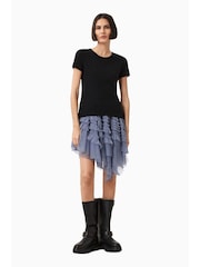 AllSaints Blue Jayde Tulle Skirt - Image 1 of 7