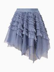 AllSaints Blue Jayde Tulle Skirt - Image 7 of 7