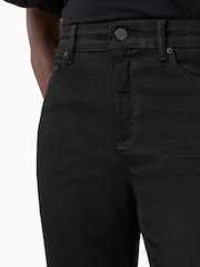 AllSaints Black Slim Haldan Bootcut Jeans - Image 7 of 9