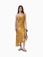 AllSaints Yellow Alexi Dress - Image 1 of 6