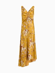 AllSaints Yellow Alexi Dress - Image 6 of 6