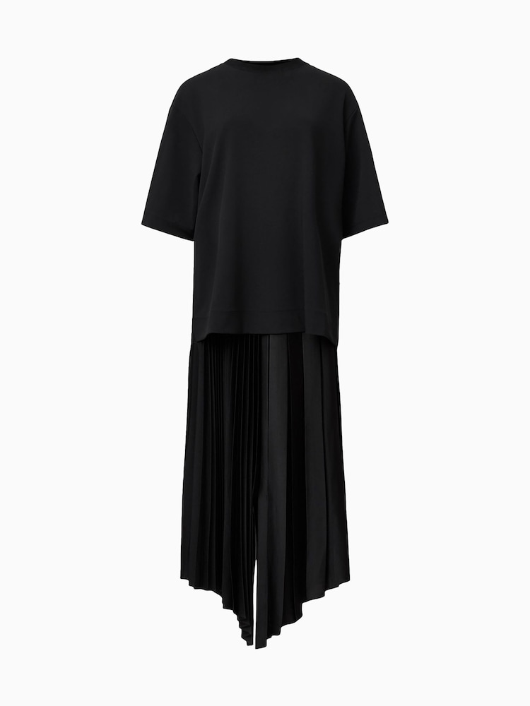 AllSaints Black Jax T-Shirt Dress - Image 10 of 10 AllSaints Black Jax T-Shirt Dress - Image 10 of 10