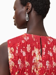 AllSaints Red Nysa Top - Image 6 of 8
