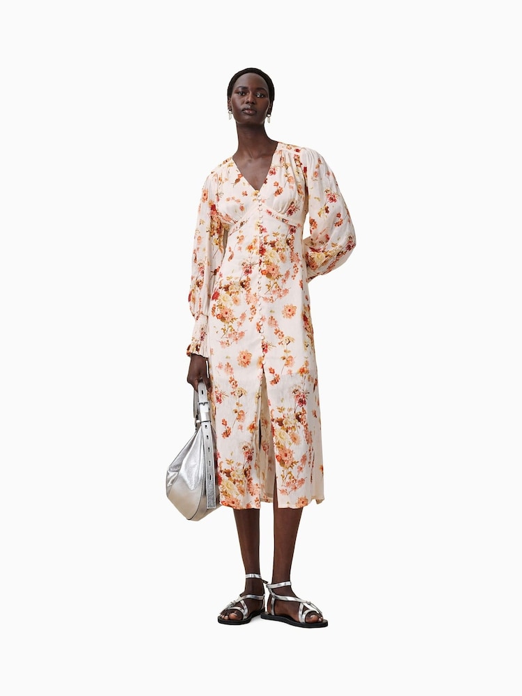 AllSaints White Taylen Dress - Image 1 of 8