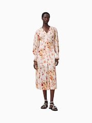 AllSaints White Taylen Dress - Image 3 of 8