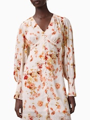 AllSaints White Taylen Dress - Image 4 of 8
