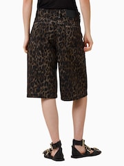 AllSaints Brown Louie Long Shorts - Image 6 of 8