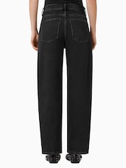 AllSaints Black Sadie Barrel Jeans - Image 6 of 8