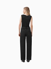 AllSaints Black Sadie Barrel Jeans - Image 7 of 8