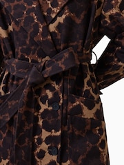AllSaints Brown Abel Trench Coat - Image 7 of 9