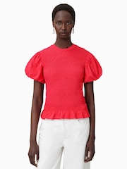 AllSaints Red Dael Top - Image 1 of 8