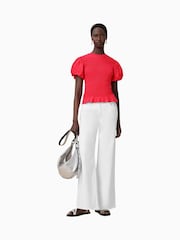 AllSaints Red Dael Top - Image 2 of 8