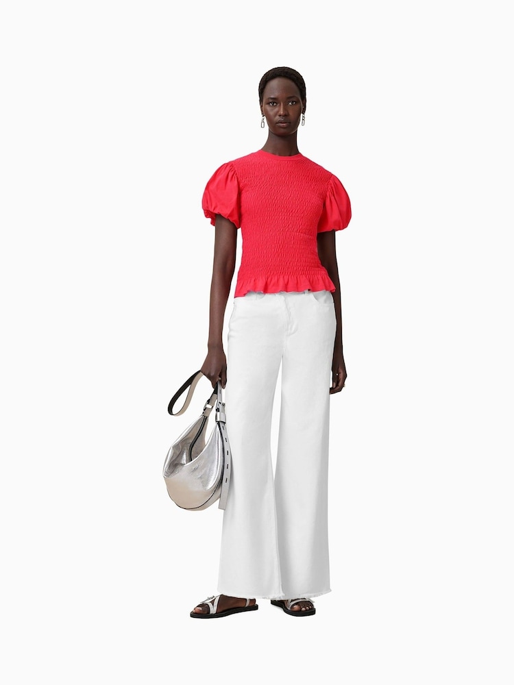 AllSaints Red Dael Top - Image 2 of 8