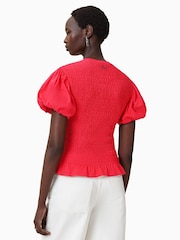 AllSaints Red Dael Top - Image 7 of 8