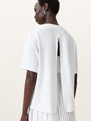 AllSaints White Jax T-Shirt Dress - Image 3 of 10