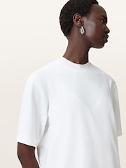 AllSaints White Jax T-Shirt Dress - Image 5 of 10