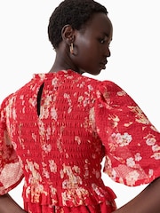 AllSaints Red Mya Dress - Image 2 of 9