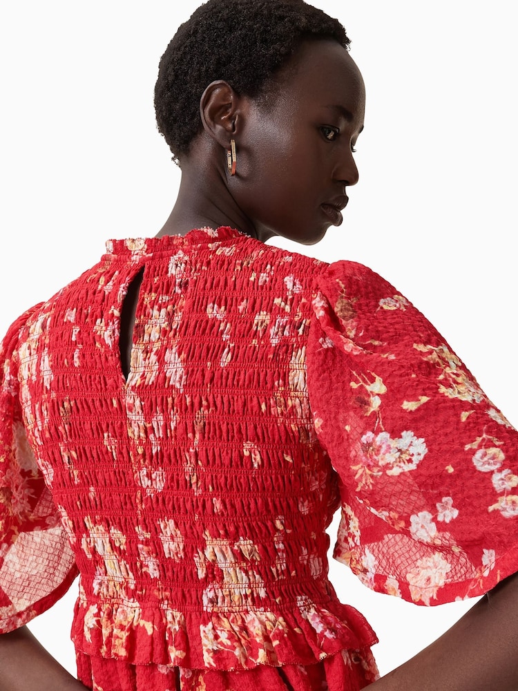 AllSaints Red Mya Dress - Image 2 of 9