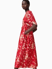 AllSaints Red Mya Dress - Image 3 of 9