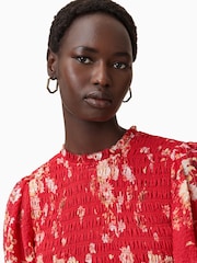 AllSaints Red Mya Dress - Image 5 of 9