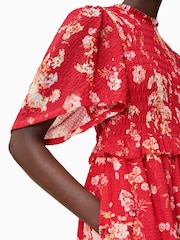 AllSaints Red Mya Dress - Image 7 of 9