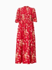 AllSaints Red Mya Dress - Image 9 of 9