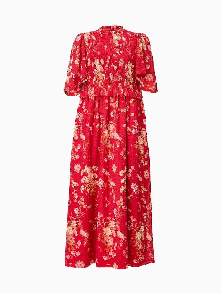 AllSaints Red Mya Dress - Image 9 of 9