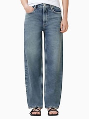 AllSaints Grey Sadie Barrel Jeans - Image 2 of 7