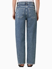 AllSaints Grey Sadie Barrel Jeans - Image 4 of 7