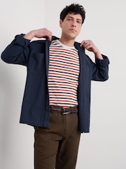 Seasalt Cornwall Blue Mens Rigging Overshirt - Image 3 of 6