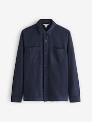 Seasalt Cornwall Blue Mens Rigging Overshirt - Image 4 of 6