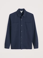 Seasalt Cornwall Blue Mens Rigging Overshirt - Image 5 of 6