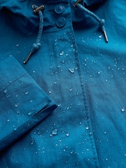 Seasalt Cornwall Blue Petite Seafaring Waterproof Coat - Image 6 of 6