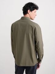 Seasalt Cornwall Green Mens Turnstone Cotton Striped Shirt - Image 2 of 6