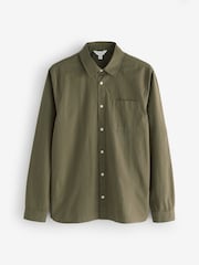 Seasalt Cornwall Green Mens Turnstone Cotton Striped Shirt - Image 4 of 6