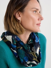 Seasalt Cornwall Blue Pretty Circle Scarf - Image 3 of 5