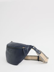 Seasalt Cornwall Blue Wyllow Cross-Body Leather Bag - Image 3 of 4
