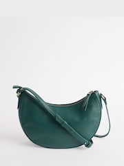 Seasalt Cornwall Green Headingley Woven Leather Cross-Body Bag - Image 1 of 3