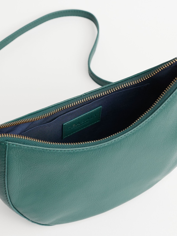 Seasalt Cornwall Green Headingley Woven Leather Cross-Body Bag - Image 3 of 3