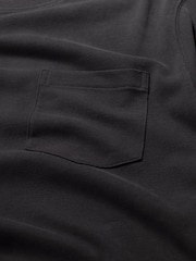 Seasalt Cornwall Black Mens Merthen Long Sleeve Top in GOTS Certified Cotton - Image 6 of 6