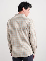 Azul oscuro - Seasalt Cornwall Mens Take Root Half Placket Check Shirt - Imagen 2 de 5