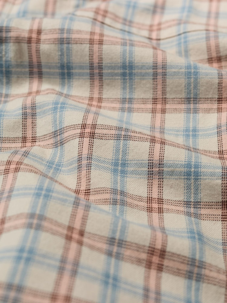 Azul oscuro - Seasalt Cornwall Mens Take Root Half Placket Check Shirt - Imagen 5 de 5