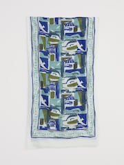 Seasalt Cornwall Green Summer Scarf - Image 1 of 5