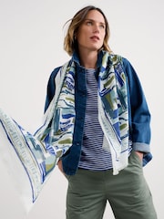 Seasalt Cornwall Green Summer Scarf - Image 4 of 5