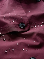 Seasalt Cornwall Purple Petite Penweathers Waterproof Trench Coat - Image 5 of 5