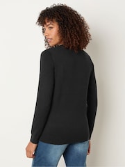 M&Co Black Lace Trim Jumper - Image 2 of 5