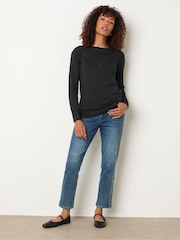 M&Co Black Lace Trim Jumper - Image 3 of 5