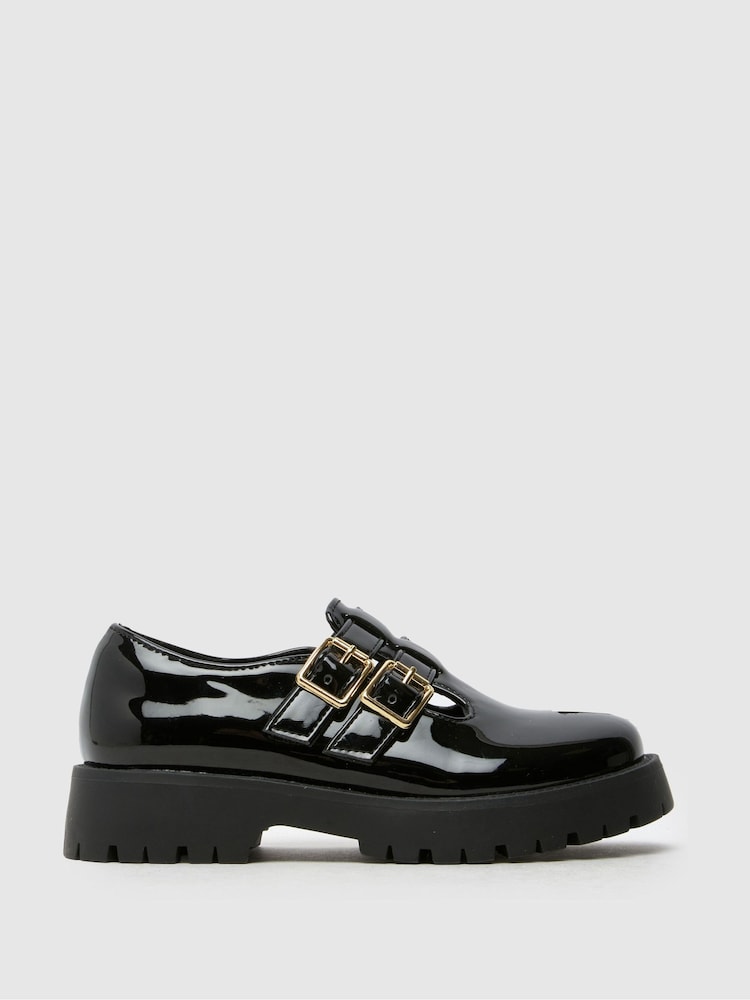 Schuh Loyal T-Bar Black Shoes - Image 1 of 4