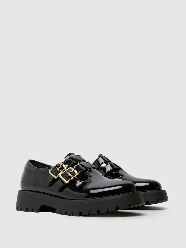 Schuh Loyal T-Bar Black Shoes - Image 2 of 4
